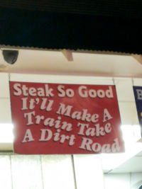 Steak sign Steak sign